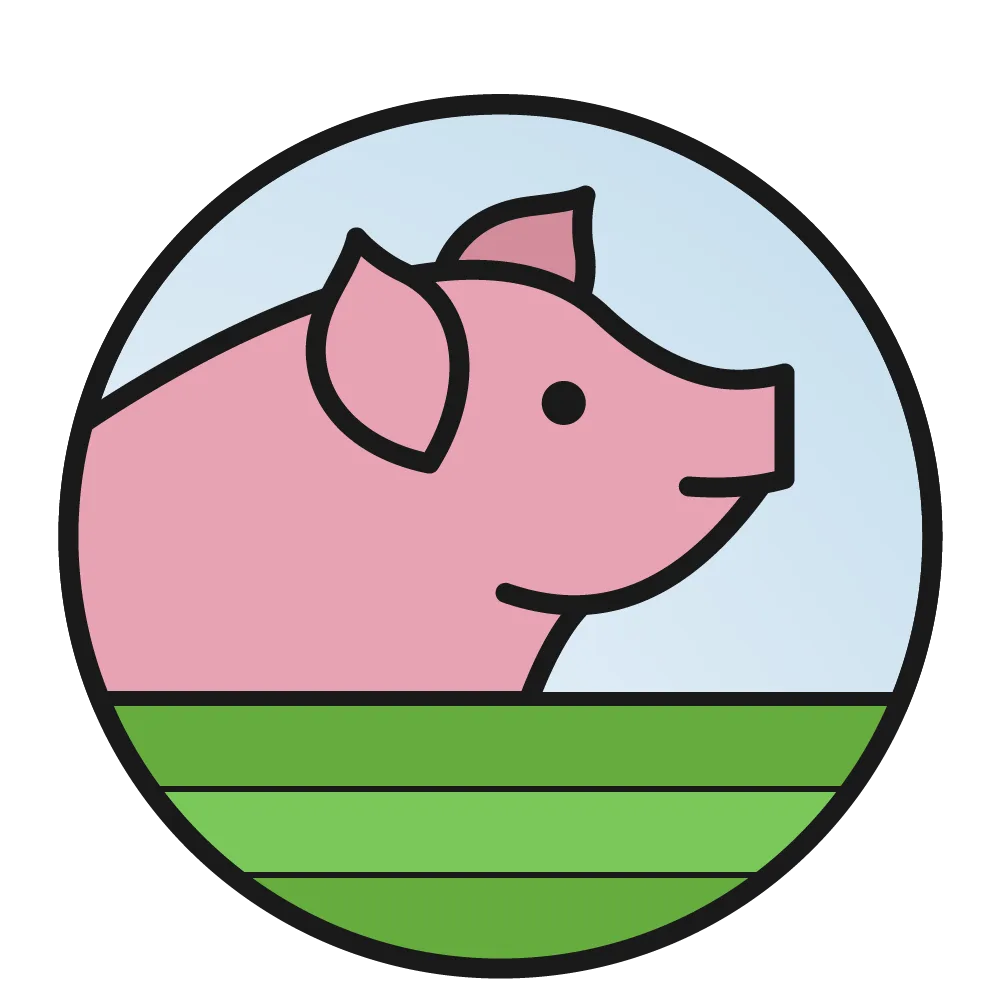 Logotipo SAG La Poza de Víctor con texto blanco superior